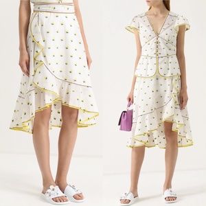 MARC JACOBS Floral Print Midi Length Skirt